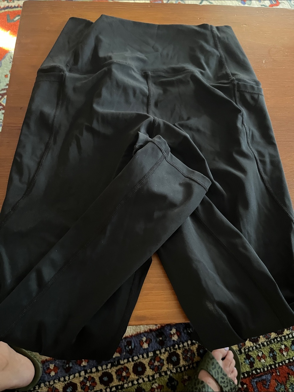 High-Waist Black Performance Leggings